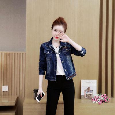 ÁO KHOÁC JEAN PHỐI VIỀN SỌC THỜI TRANG - NK348